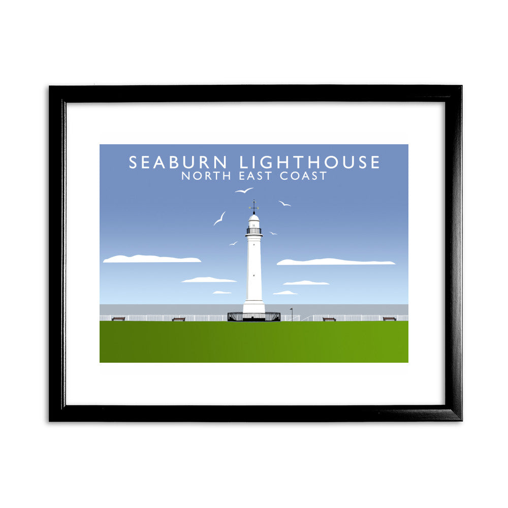 Seaburn Lighthouse, North East Coast - Art Print