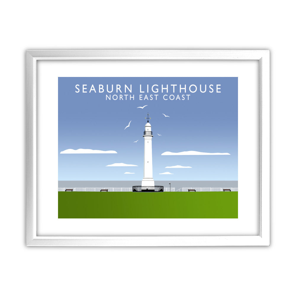 Seaburn Lighthouse, North East Coast - Art Print