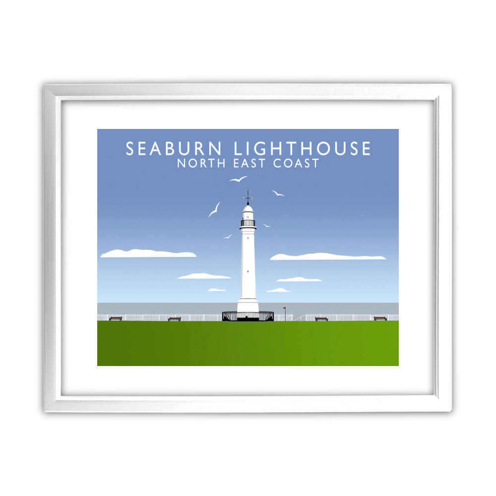 Seaburn Lighthouse, North East Coast - Art Print