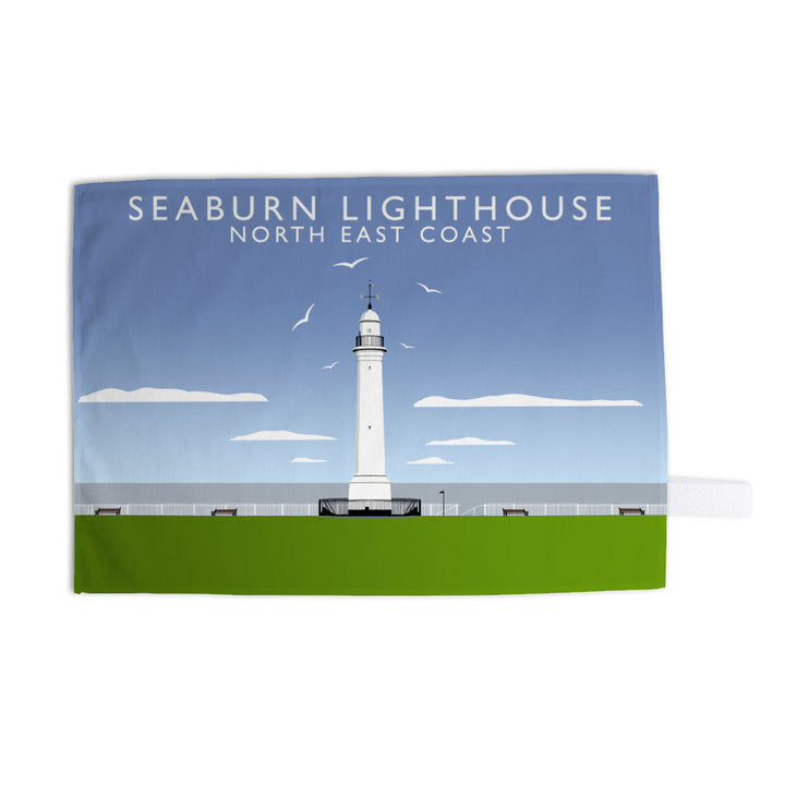 Seaburn Lighthouse, North East Coast Tea Towel