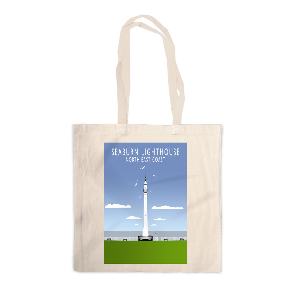 Seaburn Lighthouse, North East Coast Canvas Tote Bag