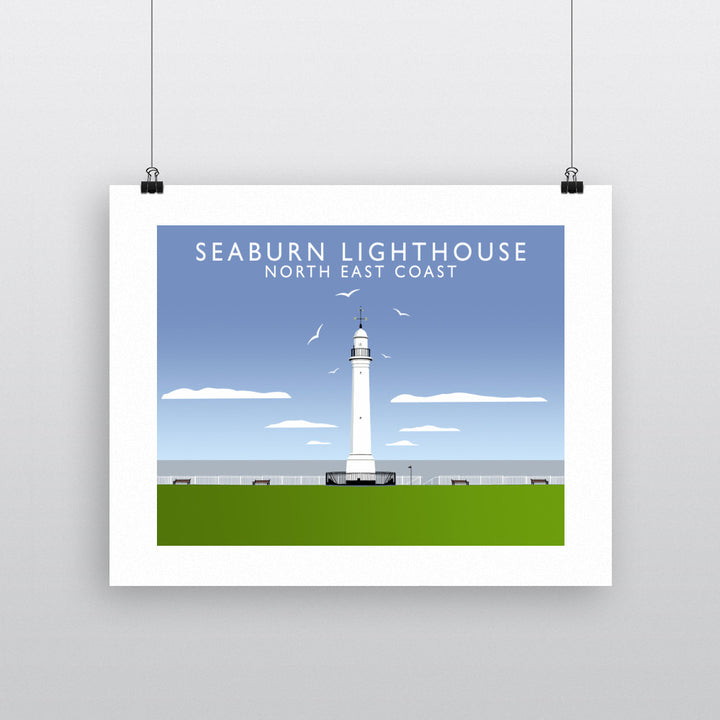 Seaburn Lighthouse, North East Coast 90x120cm Fine Art Print