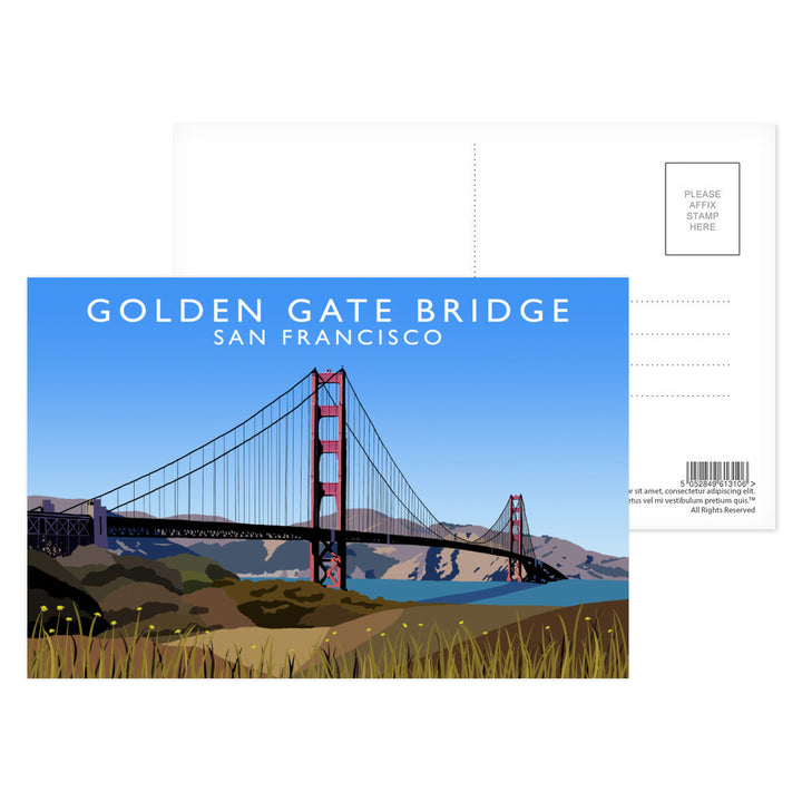 Golden Gate Bridge, San Francisco, USA Postcard Pack