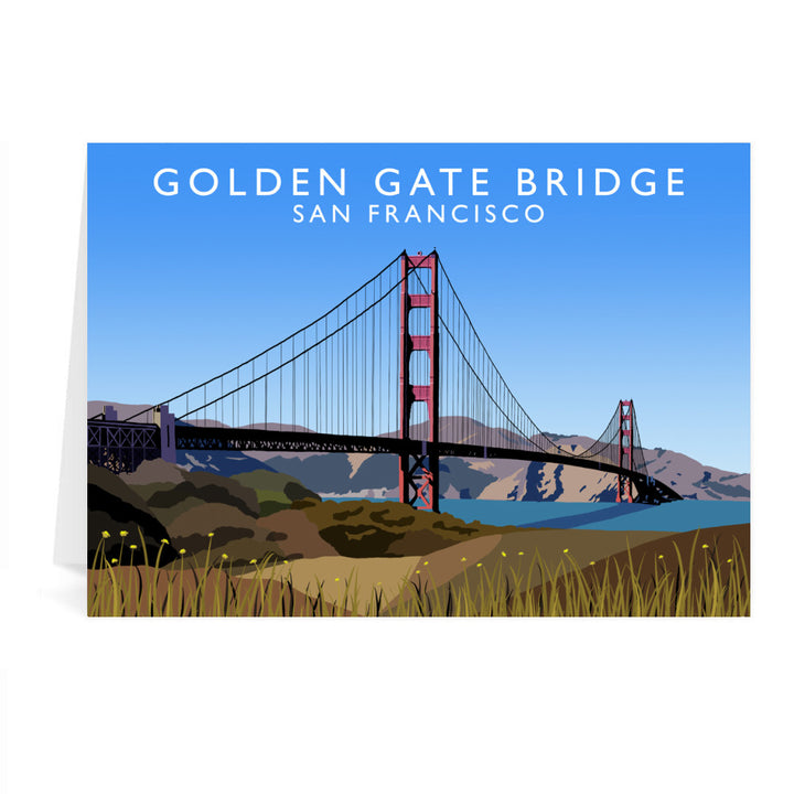 Golden Gate Bridge, San Francisco, USA Greeting Card 7x5