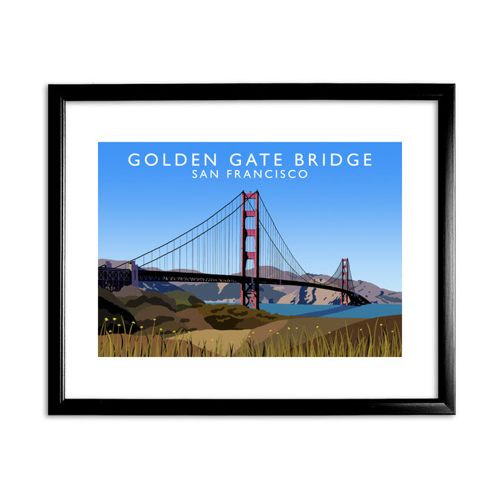 Golden Gate Bridge, San Francisco, USA 11x14 Framed Print (Black)