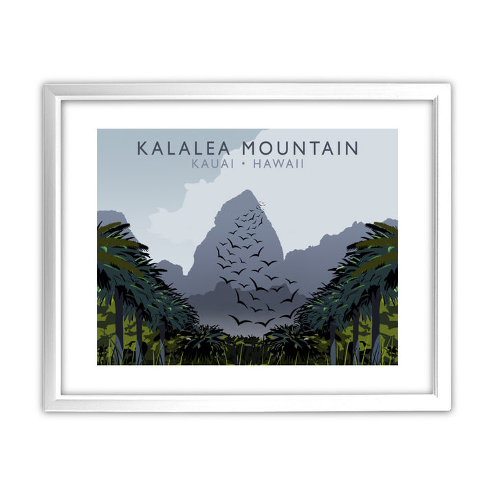 Kalalea Mountain, Kauai, Hawaii, USA 11x14 Framed Print (White)