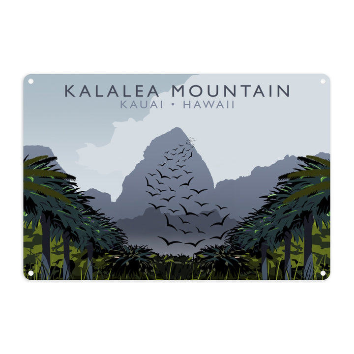 Kalalea Mountain, Kauai, Hawaii, USA Metal Sign