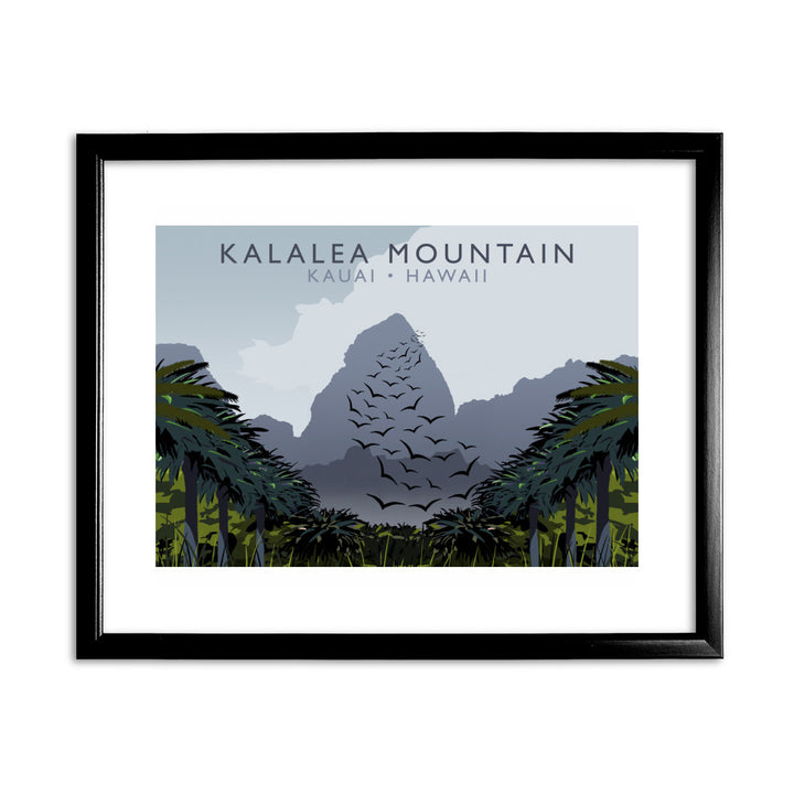 Kalalea Mountain, Kauai, Hawaii, USA 11x14 Framed Print (Black)