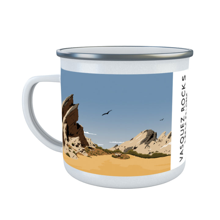 Vasquez Rocks, Sierra Pelona, Calafornia, USA Enamel Mug