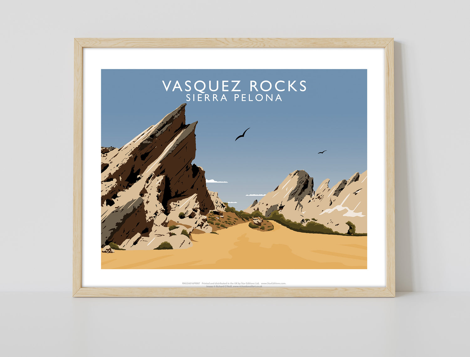 Vasquez Rocks, Sierra Pelona, Calafornia, USA - Art Print