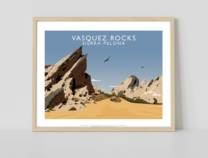 Vasquez Rocks, Sierra Pelona, Calafornia, USA - Art Print
