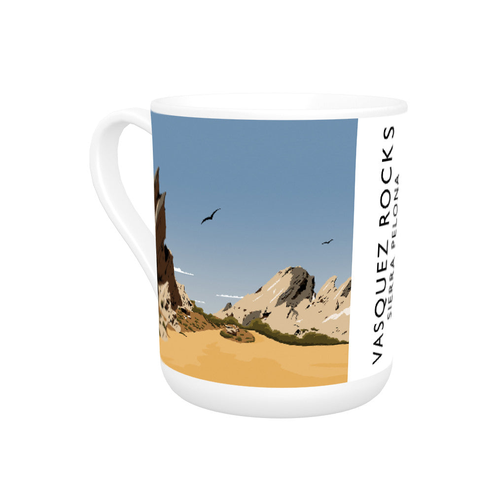 Vasquez Rocks, Sierra Pelona, Calafornia, USA Bone China Mug