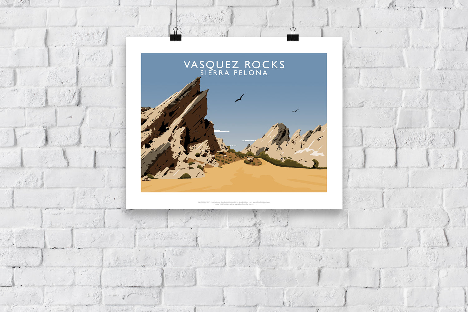 Vasquez Rocks, Sierra Pelona, Calafornia, USA - Art Print