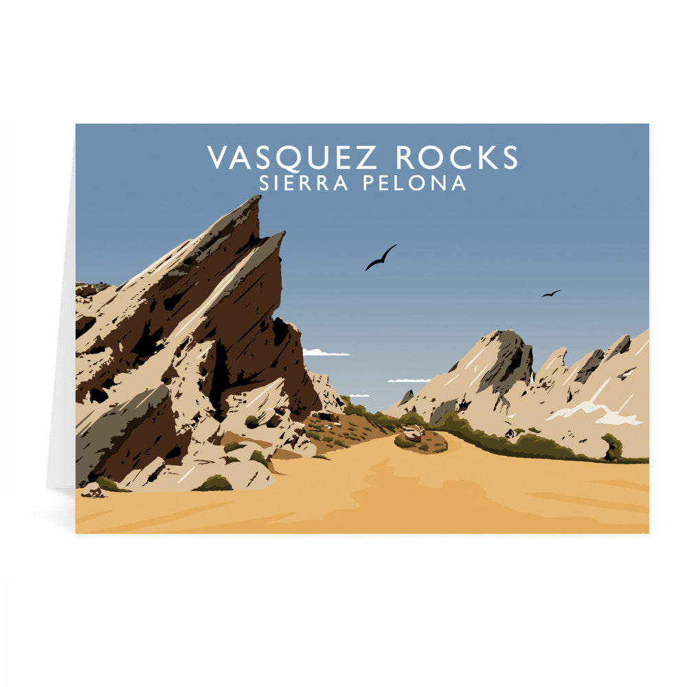 Vasquez Rocks, Sierra Pelona, Calafornia, USA Greeting Card 7x5