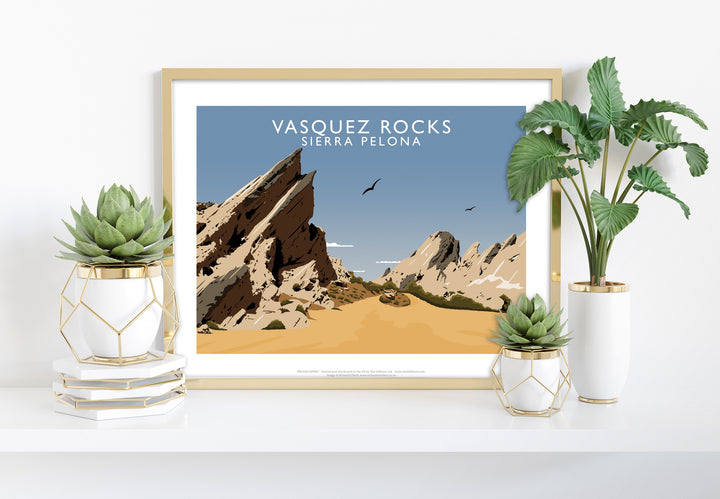 Vasquez Rocks, Sierra Pelona, Calafornia, USA - Art Print