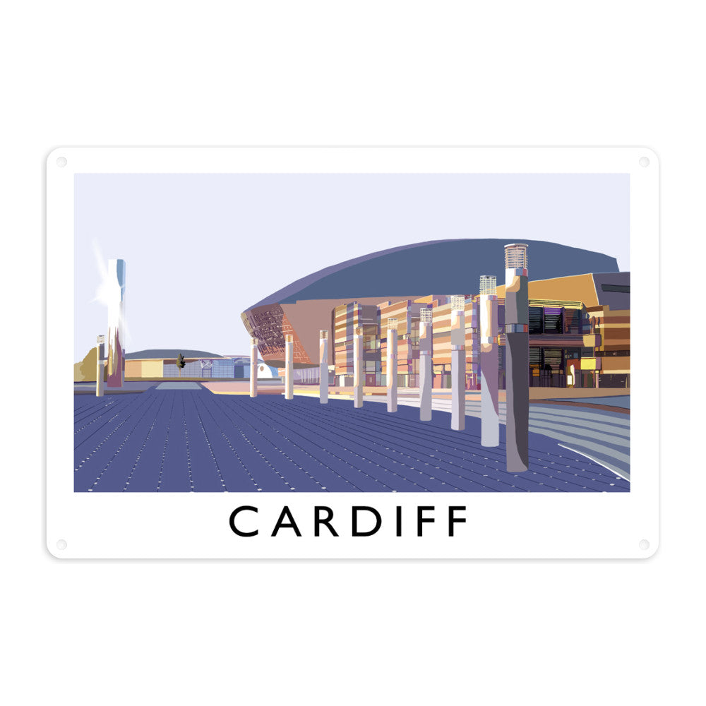 Cardiff, Wales Metal Sign
