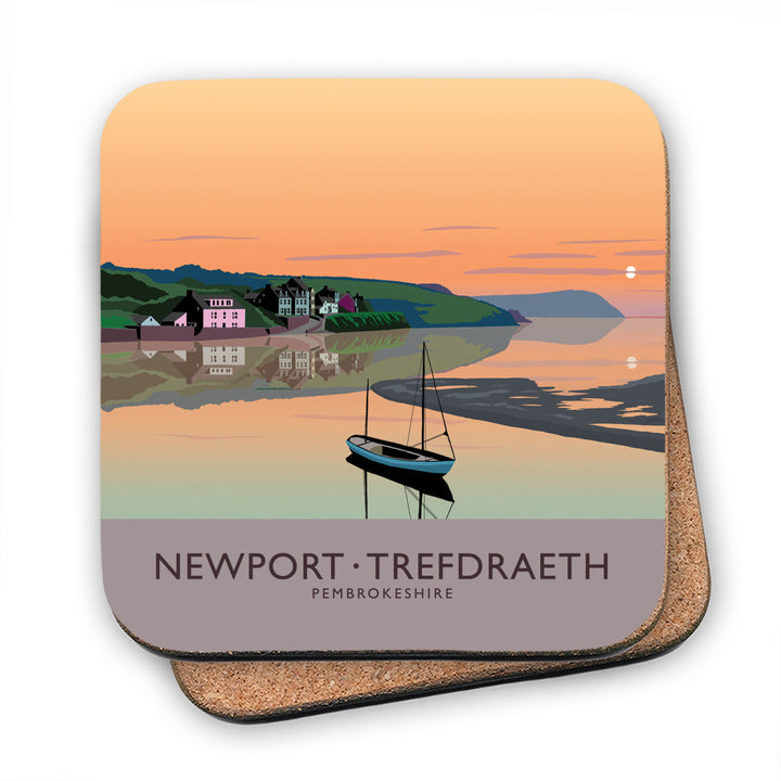 Newport, Trefdraeth, Pembrokeshire, Wales MDF Coaster