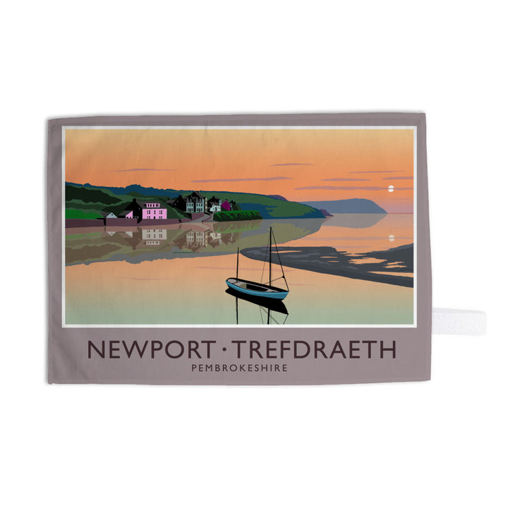 Newport, Trefdraeth, Pembrokeshire, Wales Tea Towel