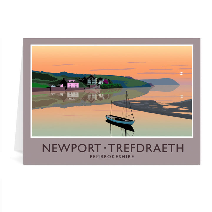 Newport, Trefdraeth, Pembrokeshire, Wales Greeting Card 7x5