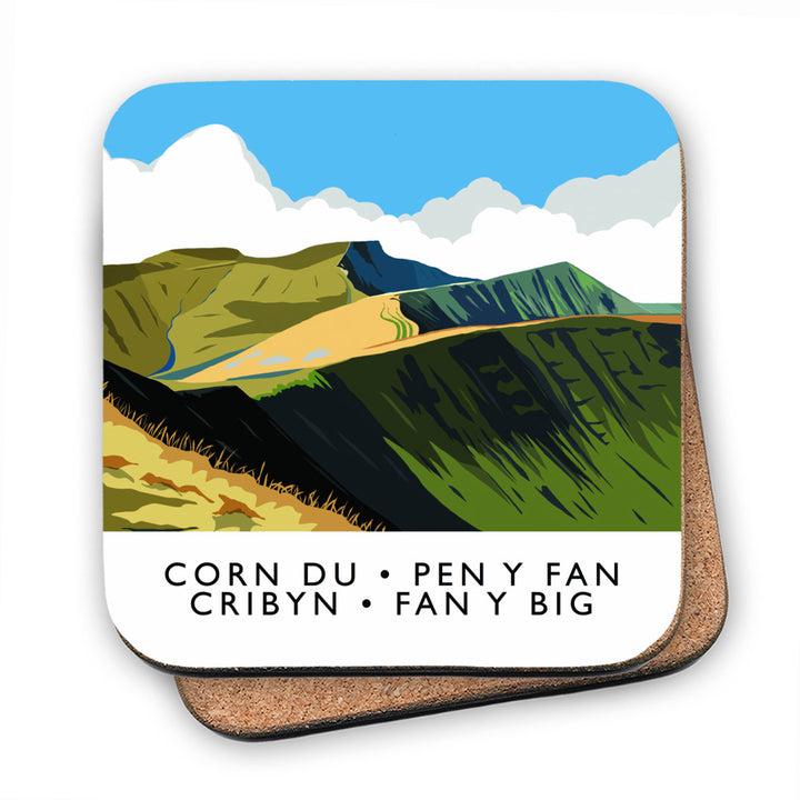 The Brecon Beacons, Wales MDF Coaster