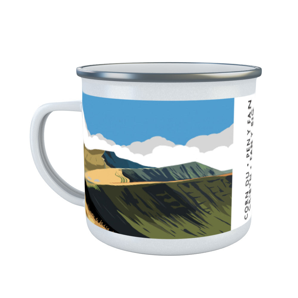 The Brecon Beacons, Wales Enamel Mug