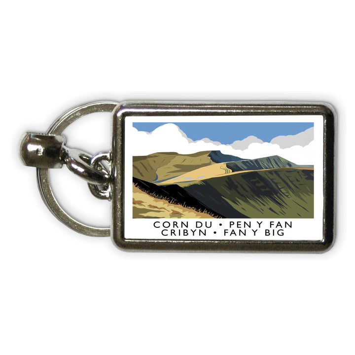The Brecon Beacons, Wales Metal Keyring