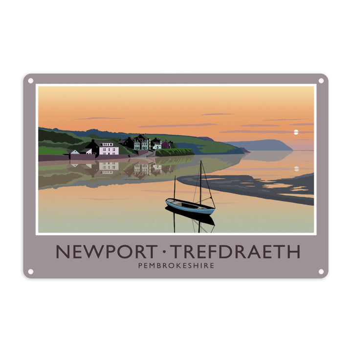 Newport, Wales Metal Sign