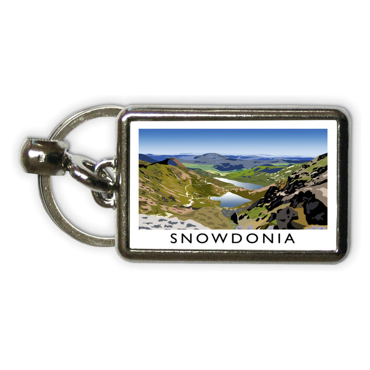 Snowdonia, Wales Metal Keyring