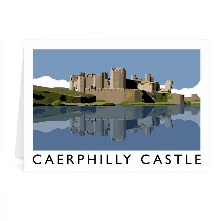 Caerphilly Castle, Wales Greeting Card 7x5