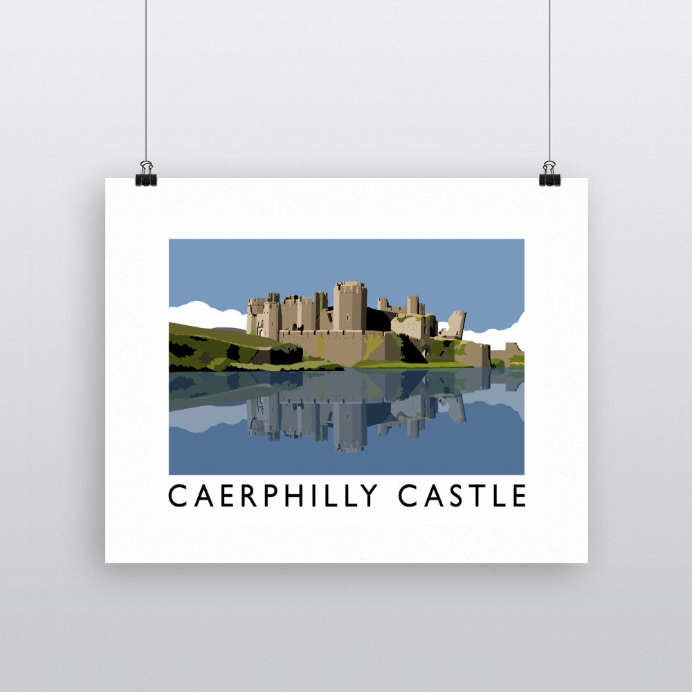 Caerphilly Castle, Wales - Art Print