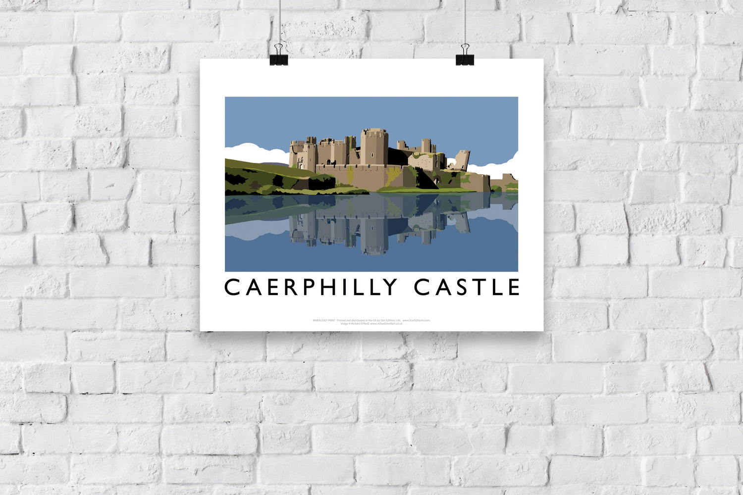 Caerphilly Castle, Wales - Art Print