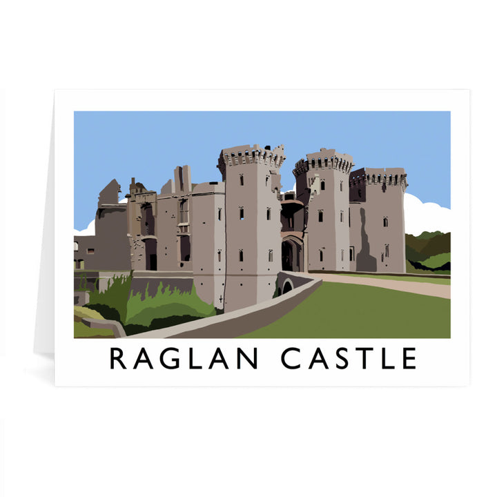 Ragland Castle, Wales Greeting Card 7x5