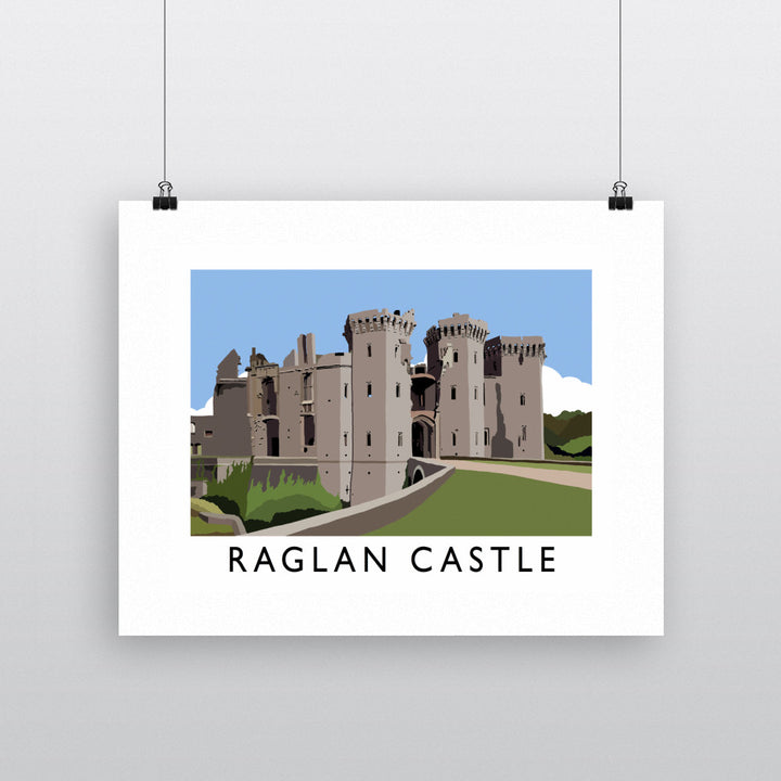 Ragland Castle, Wales 90x120cm Fine Art Print