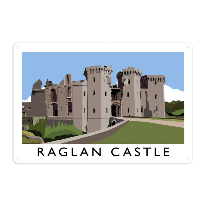 Ragland Castle, Wales Metal Sign