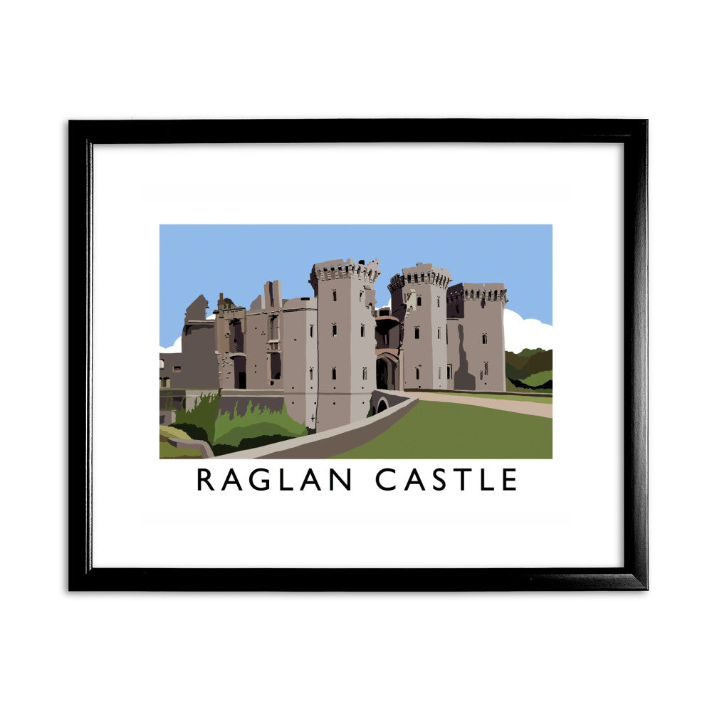 Ragland Castle, Wales 11x14 Framed Print (Black)