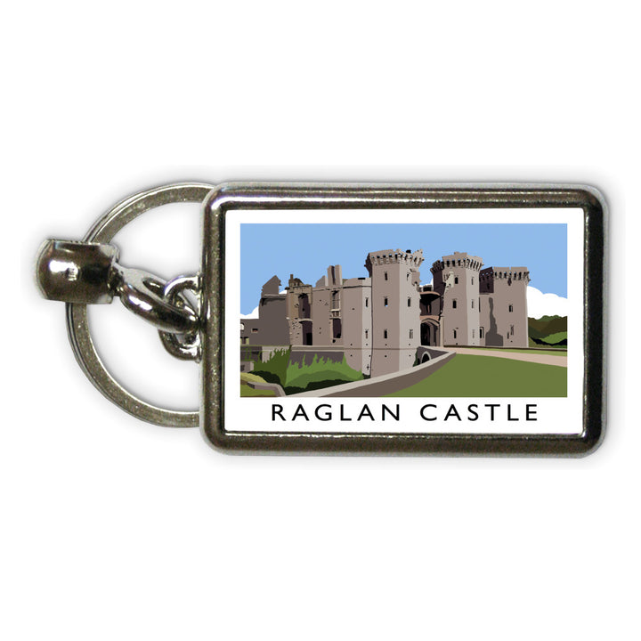 Ragland Castle, Wales Metal Keyring