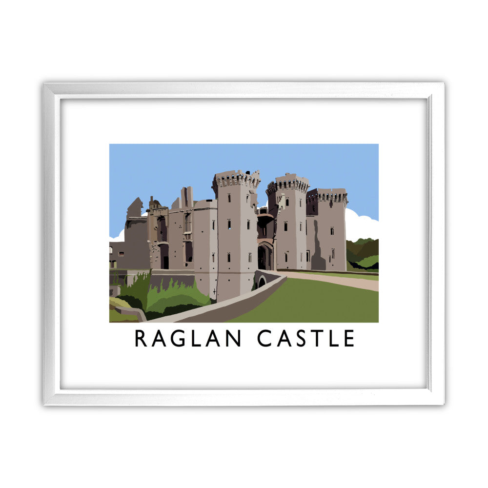 Ragland Castle, Wales 11x14 Framed Print (White)