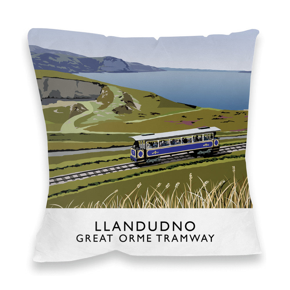 Llandudno, Great Orme Tramway, Wales Fibre Filled Cushion