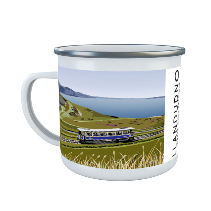 Llandudno, Great Orme Tramway, Wales Enamel Mug
