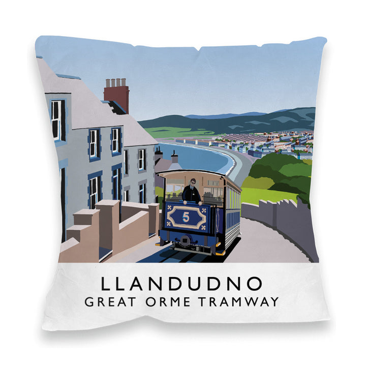 Llandudno, Great Orme Tramway, Wales Fibre Filled Cushion