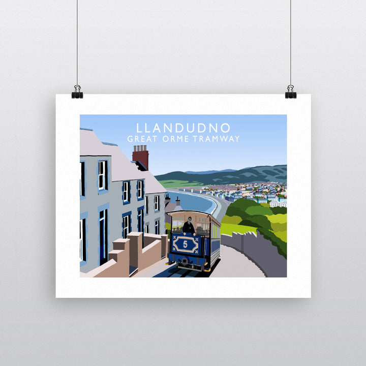 Llandudno, Great Orme Tramway, Wales 90x120cm Fine Art Print