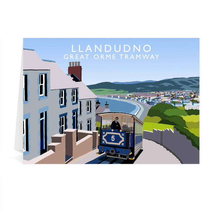 Llandudno, Great Orme Tramway, Wales Greeting Card 7x5