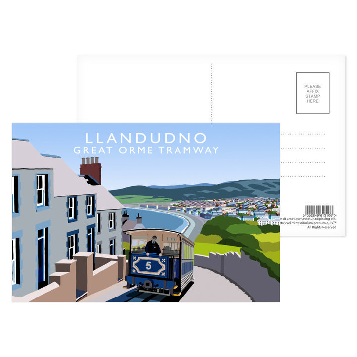 Llandudno, Great Orme Tramway, Wales Postcard Pack