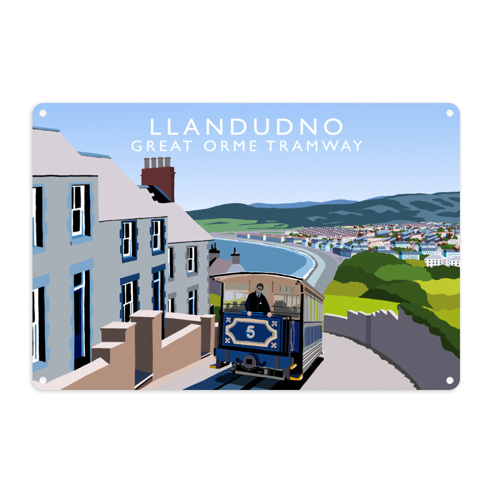Llandudno, Great Orme Tramway, Wales Metal Sign