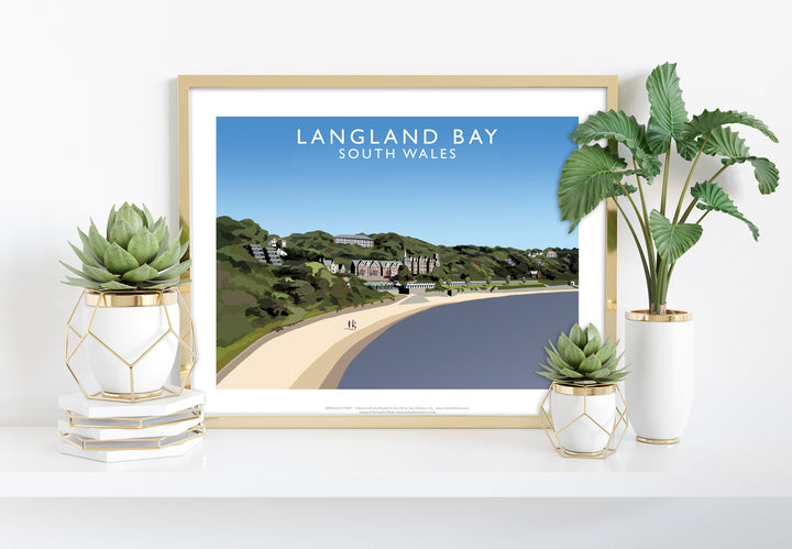 Langland Bay, South Wales - Art Print