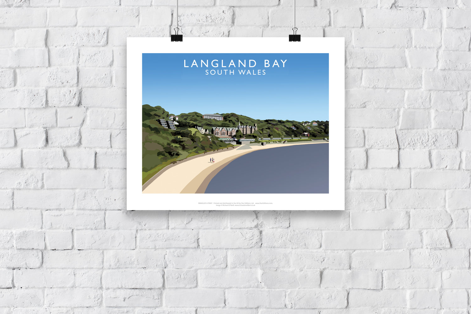 Langland Bay, South Wales - Art Print