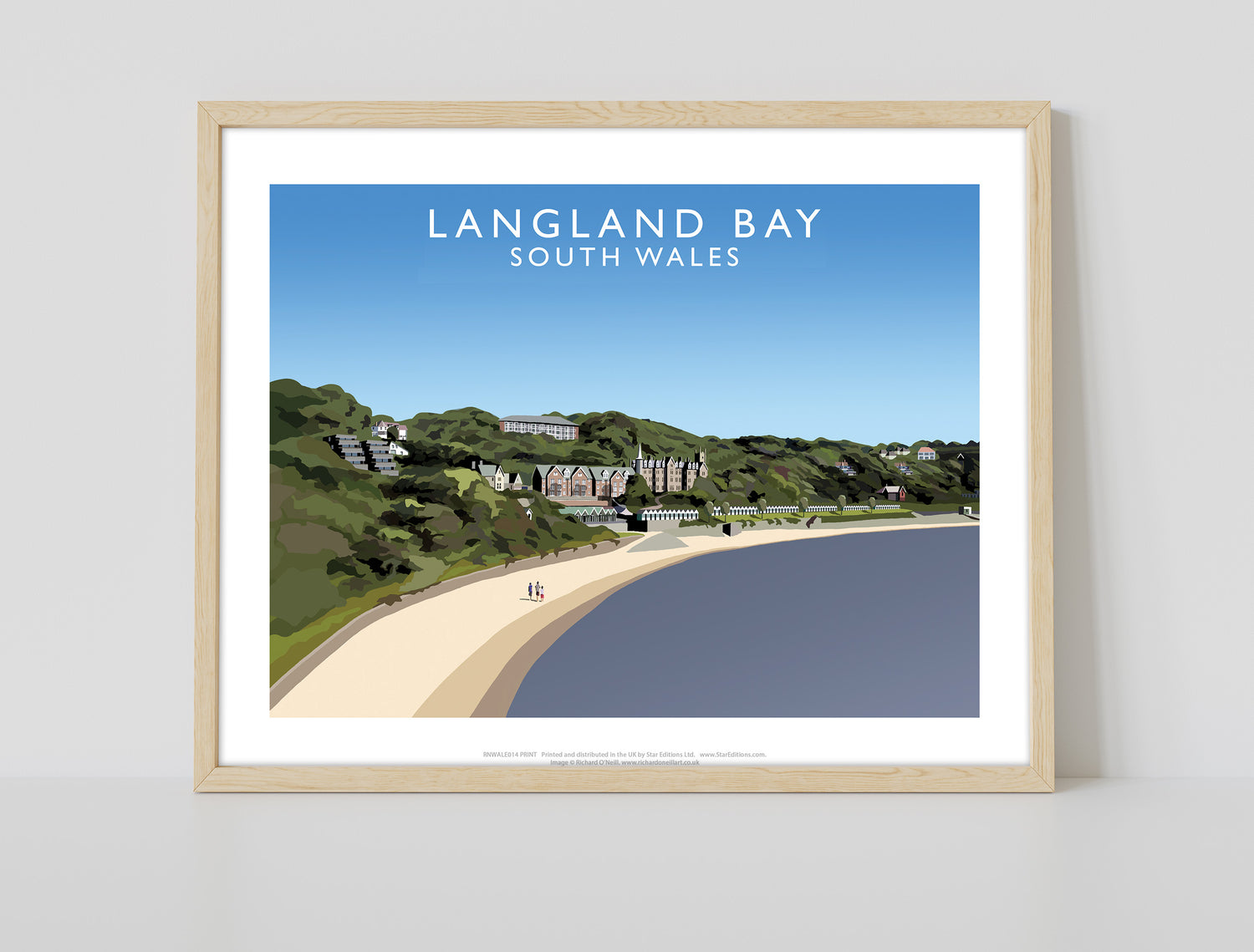 Langland Bay, South Wales - Art Print