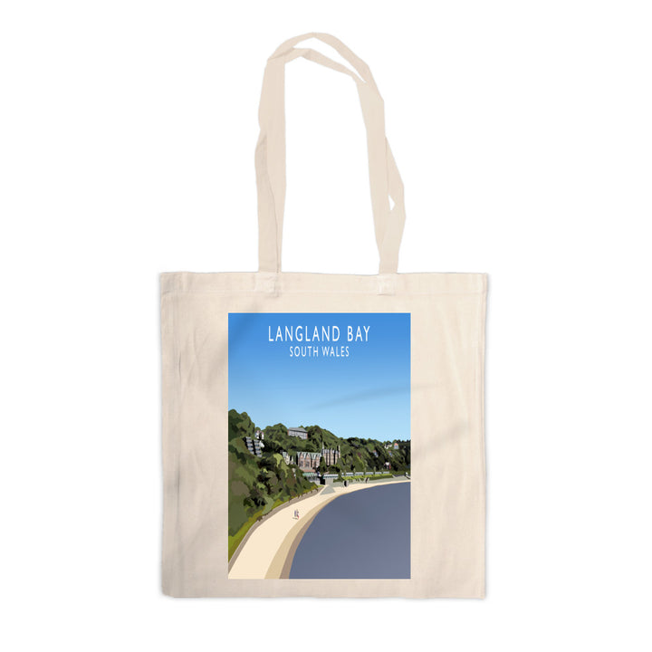 Langland Bay, South Wales Canvas Tote Bag