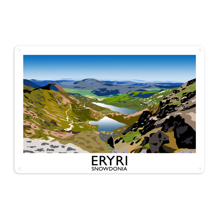 Eryri, Snowdonia, Wales Metal Sign