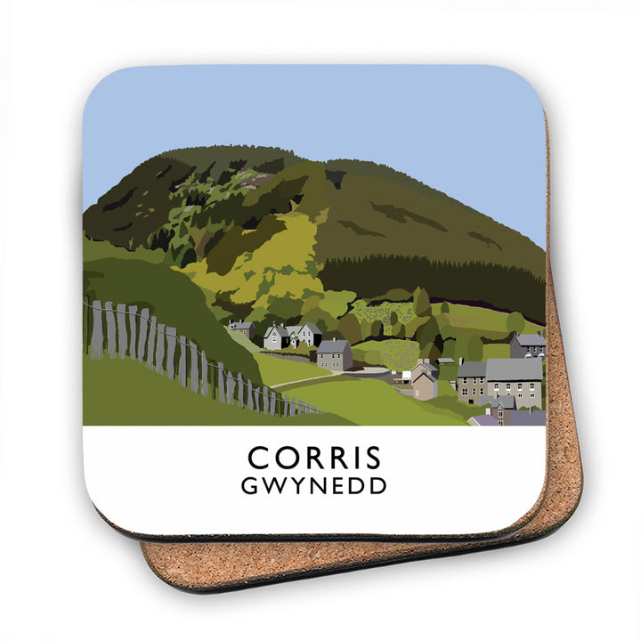 Corris, Gwynedd, Wales MDF Coaster